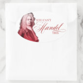 Du kannst diesen klassischen Komponistenpuan nicht Ovaler Aufkleber (Tasche)