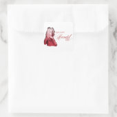 Du kannst diesen klassischen Komponistenpuan nicht Quadratischer Aufkleber (Tasche)