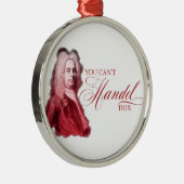 Du kannst diesen klassischen Komponistenpuan nicht Silbernes Ornament (Rechts)