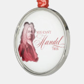 Du kannst diesen klassischen Komponistenpuan nicht Silbernes Ornament (Links)