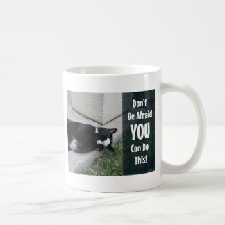 Du kannst diesen lustigen Cat motivierend Slogan m Kaffeetasse