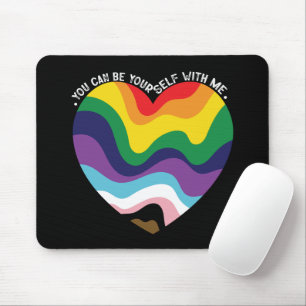 Du kannst du selbst bei mir sein LGBT Transgender  Mousepad