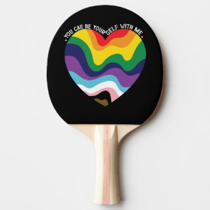 Du kannst du selbst bei mir sein LGBT Transgender Tischtennis Schläger