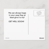 Du kannst Dummheit nicht heilen! Postkarte (Rückseite)