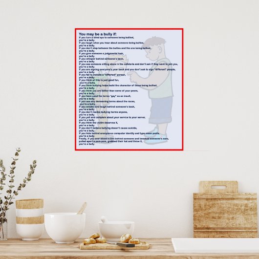 Du kannst ein Bulle sein, wenn Poster (Küche)