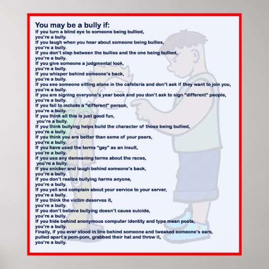 Du kannst ein Bulle sein, wenn Poster (Vorne)