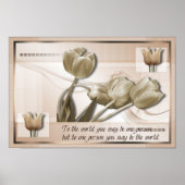 Du kannst ein Weltposter sein Poster (Vorne)