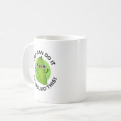Du kannst es schaffen, dass du diesen lustigen Veg Kaffeetasse (Vorderseite Links)