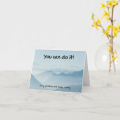 "Du kannst es schaffen" - Positivkarte Karte (Gelbe Blume)
