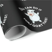 Du kannst es tun, du hast diesen lustigen Tierpuff Geschenkpapier (Rolleneckpunkt)