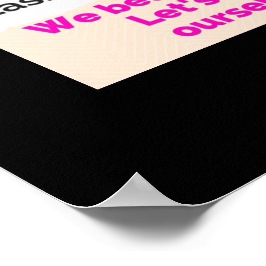 Du kannst es tun! UK Positives Stillen Poster (Ecke)