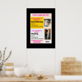 Du kannst es tun! USA Positives Stillen Poster (Küche)