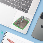 Du kannst keine gute Giraffe unten Behalten haben Aufkleber (Laptop mit iPhone)