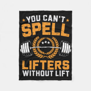 Du kannst keine Lifter ohne Aufzug zum Sport mache Fleecedecke
