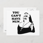 Du kannst keine Nonnen haben Postkarte (Vorne/Hinten)