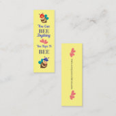 Du kannst Lesezeichen sein Mini Visitenkarte (Vorne/Hinten)