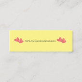 Du kannst Lesezeichen sein Mini Visitenkarte (Rückseite)