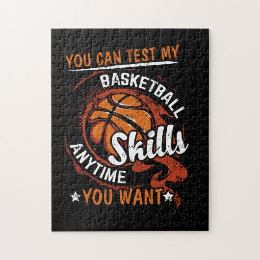 Du kannst meine Basketballfähigkeiten jederzeit te Puzzle (Vertikal)