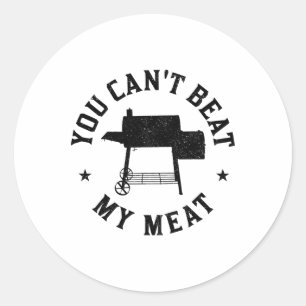 Du kannst meine Grillen Grillen Koch Funny Gri nic Runder Aufkleber