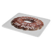 Du kannst meinen Bundle lustigen Kuchen küssen Schneidebrett (Ecke)