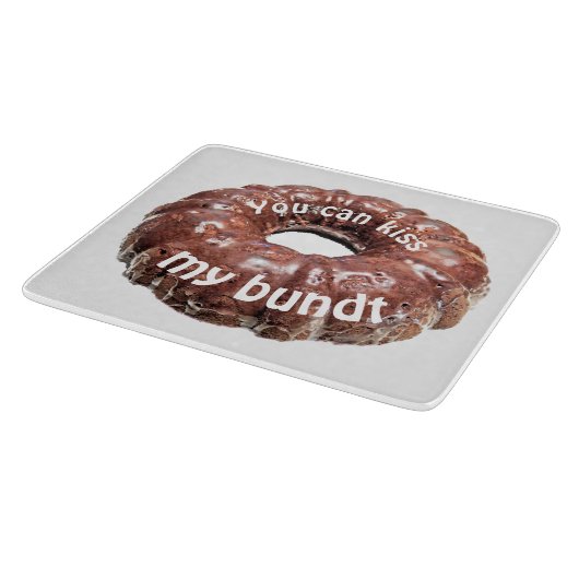 Du kannst meinen Bundle lustigen Kuchen küssen Schneidebrett (Ecke)