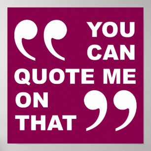 Du kannst mich auf diesem lustigen Poster-Sign zit Poster