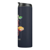 Du kannst mich buchendes Nerd Bibliothekar nennen Thermosbecher (Nach rechts gedreht)