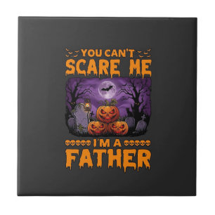 Du kannst mich erschrecken Vater Halloween Kürbiss Fliese