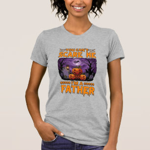Du kannst mich erschrecken Vater Halloween Kürbiss T-Shirt