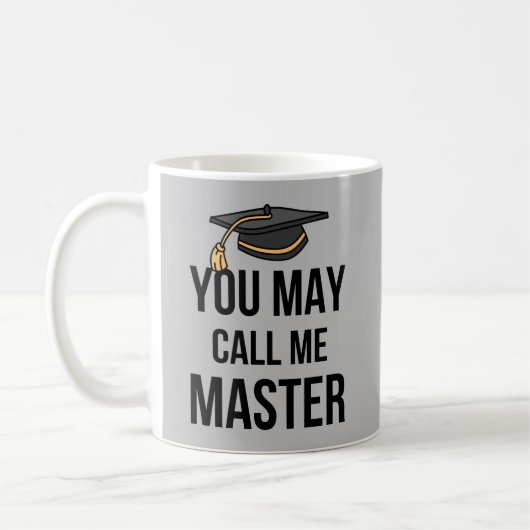 Du kannst mich Master I nennen Kaffeetasse (Links)
