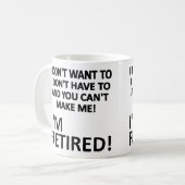 Du kannst mich nicht dazu bringen, wieder müde zu  kaffeetasse (Vorderseite Links)