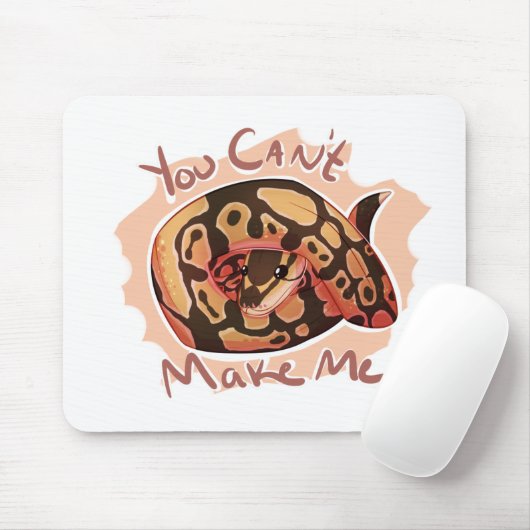 Du kannst mich nicht Python machen Mousepad (Mit Mouse)