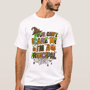 Du kannst mir Angst einjagen Rektor Halloween-Kürb T-Shirt