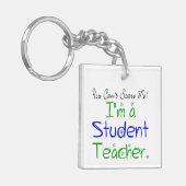 Du kannst mir das Sprichwort eines lustigen Schüle Schlüsselanhänger (Vorderseite links)