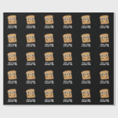 Du kannst mir ein lustiges Toast Brot Puff Dark BG Geschenkpapier (Flach)
