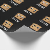 Du kannst mir ein lustiges Toast Brot Puff Dark BG Geschenkpapier (Ecke)