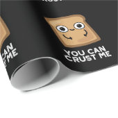 Du kannst mir ein lustiges Toast Brot Puff Dark BG Geschenkpapier (Rolleneckpunkt)