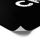 Du kannst mir ein lustiges Toast Brot Puff Dark BG Poster (Ecke)