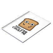 Du kannst mir einen lustigen Toastbrotpuffer Crust Notizblock (Linke Seite)