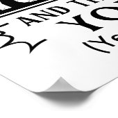 Du kannst mir keine Angst machen, dass ich ein ver Poster (Ecke)