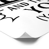 Du kannst mir keine Angst machen, dass ich einen v Poster (Ecke)