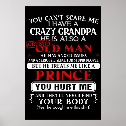 Du kannst mir keine Angst machen, dass ich einen v Poster (Vorne)