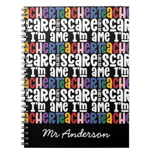 Du kannst mir keine Angst machen vor Typografie-Ge Notizblock (Vorderseite)