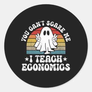 Du kannst mir keine lustige Halloween-Wirtschaftsl Runder Aufkleber