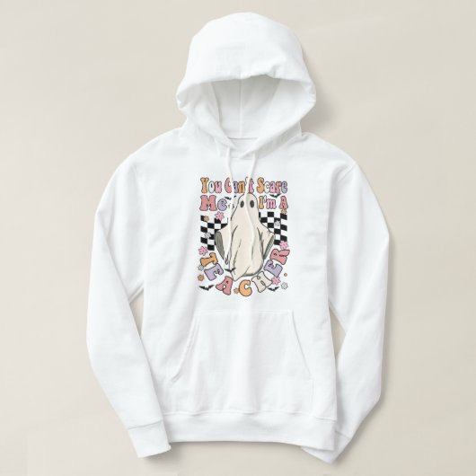 Du kannst mir keinen Angst machen, als Lehrer Hoodie (Design vorne)