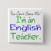 Du kannst mir keinen Niedlichen Englischlehrer küm Button (Vorderseite)