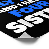 Du kannst mir nicht beibringen, dass ich vier Gesc Poster (Ecke)