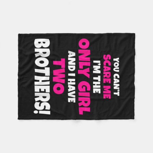 Du kannst mir nicht beibringen, dass ich zwei Brüd Fleecedecke (Vorderseite (Horizontal))