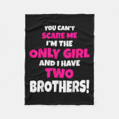 Du kannst mir nicht beibringen, dass ich zwei Brüd Fleecedecke (Vorderseite)