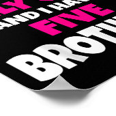 Du kannst mir nicht sagen, dass ich fünf Brüder ha Poster (Ecke)